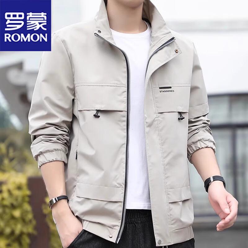 

Romon Men s Casual Stand Collar Jacket 5XL