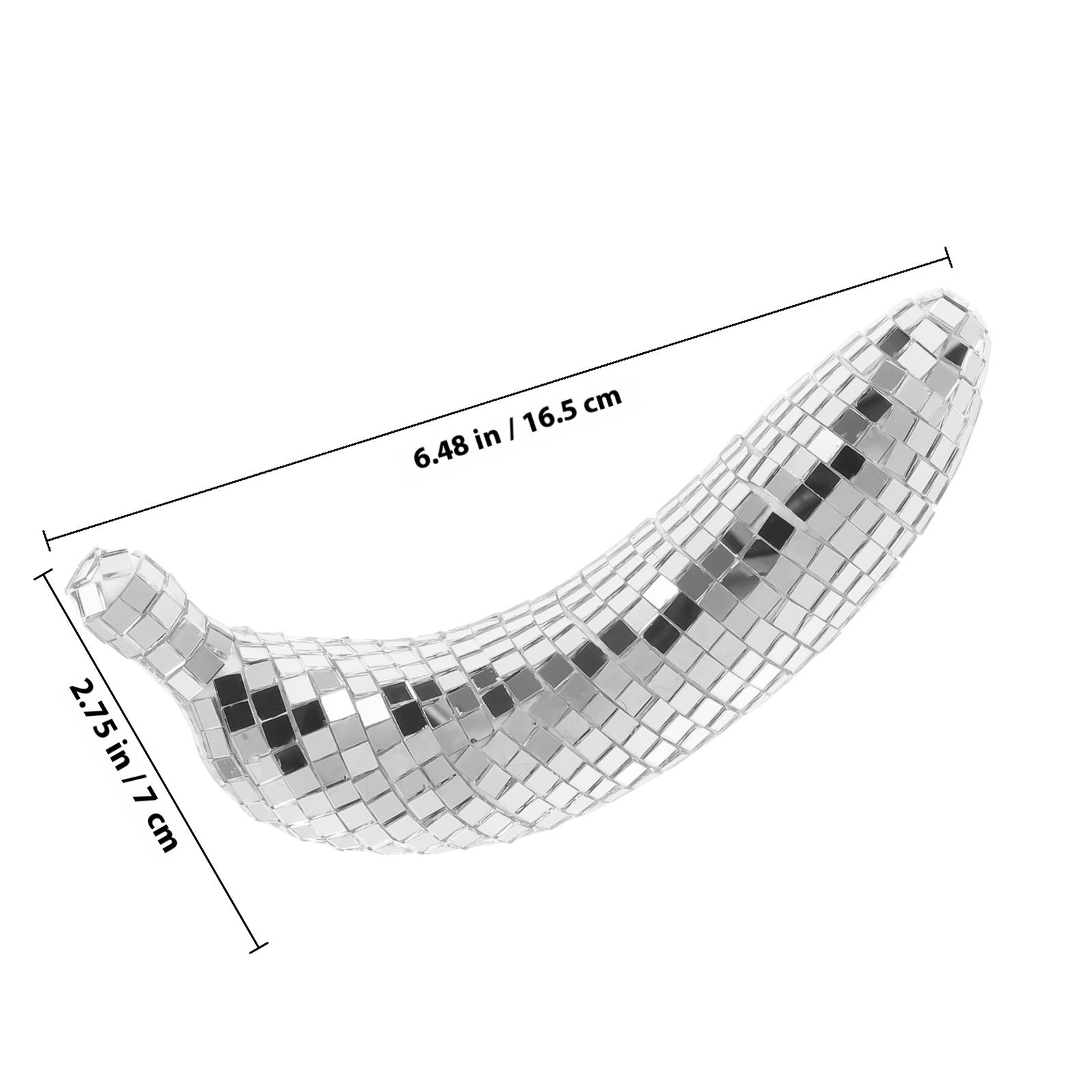 Зеркальная Светоотражающая Диско Банановая Декорация Ретро Декор Стола Вечеринка Настольное Украшение Диско Декорация other