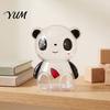 Money Saving Box Clear Panda Piggy Bank for Kids, Plastic Cash Coin Bank, Decorative Jar Decoration, Christmas Birthday Girls Boys