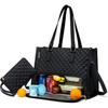2 in 1 Lunch Tote Bag for Women Large Capacity Insulated 15.6 Inch Laptop Bag Lunch Compartment with Purse Computer Handbag