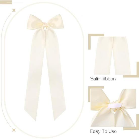 12 шт. Прикраси-бантики для свічників 13 дюймів Самоклеючий великий бант зі стрічки для свічника, подарункової упаковки, весільного столу, центральні елементи