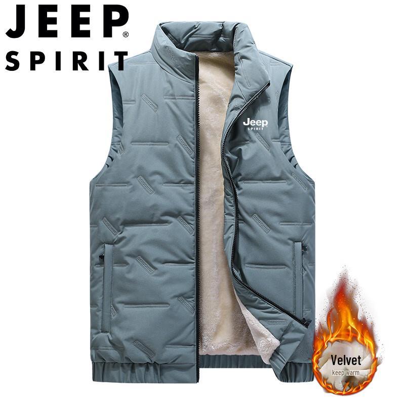 

JEEP SPIRIT Men s Fleece-Lined Warm Vest 6XL
