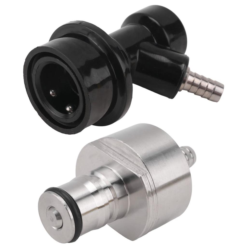 BHBL Beer Brewing Carbonation Cap with 5/16Inch Barb Ball Lock Disconnect Set,Fit Soda Beer Most of Drink PET Bottles