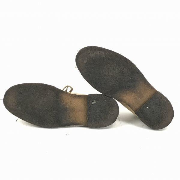 Indian Desert Boots Crepe Sole Suede Leather Chukka Boots Size 27.0 Beige