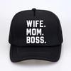WIFE MOM BOSS cap Casual Funny Baseball cap Hipster Summer cool hip hop streetwear snapback hats