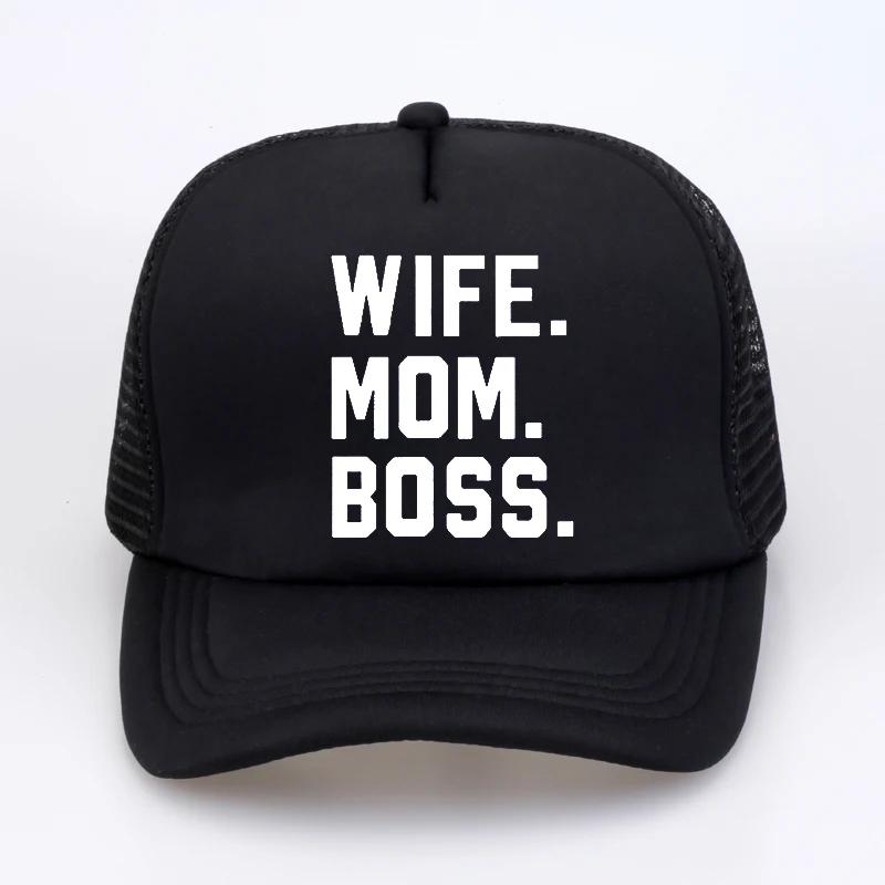 WIFE MOM BOSS cap Casual Funny Baseball cap Hipster Summer cool hip hop streetwear snapback hats