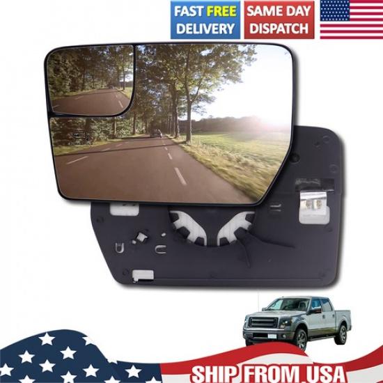 Driver Side Left Mirror Glass Heated Convex For Ford F-150 F150 2011-2014 Pickup