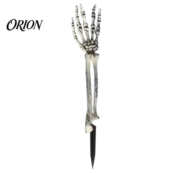 Stabile Outdoor Halloween-Pfähle Realistischer Skelett-Pfahl, Gruselige Totenkopf-Hand Hof-Rasen-Dekorationen Schild für Garten Friedhof Dekor Einfache Montage