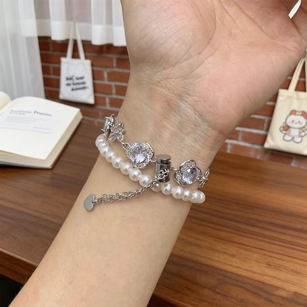 Diamond & Pearl Chain Watch Strap for Apple Watch Series 2-10