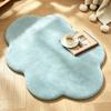 Weißer Kaninchen Plüsch Wolken Teppich Mädchen Schlafzimmer Nachttisch Bodenmatte Wohnzimmer Spiegel Vorderseite Wollmatte Ankleidezimmer Erkerfenster Matte