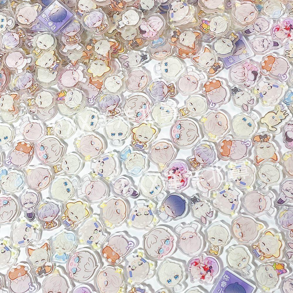 1/2/4CM Love and Deepspace 99-200Pcs Acrylic Sheet Sylus Rafayel Zayne Xavier Caleb Coin Wish Scroll Anime Distribution Fan Gift