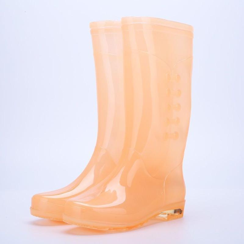 Women's Waterproof Rain Boots - Non-slip Quick-dry Candy-colored High-top Soft Keep Warm Comfort Adult Rain Shoes