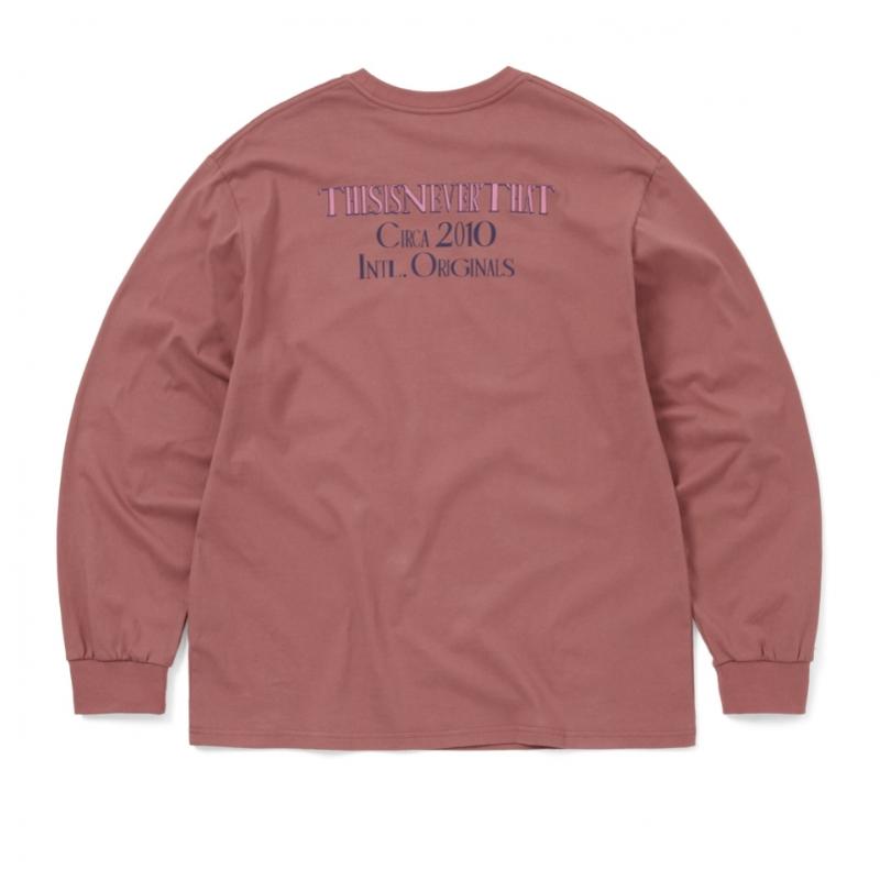ThIS IS Never That Circa 2010 L S Tee Red Wood