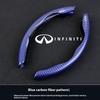 Car Carbon Fiber Texture Steering Wheel Cover For Infiniti Q30 Q50 Q60 Q70 Q80 QX30 QX50 QX55 QX60 QX70 QX80 M25 JX35 FX35 EX25 UU666