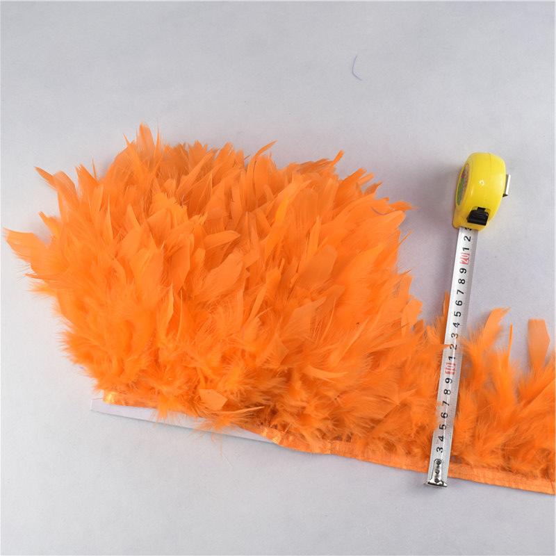 10Meters/Lot Turkey Feather Fringe Trim 4-6Inch Marabou Feathers Trimming Skirt Dress Trims Ribbon Feathers For Crafts