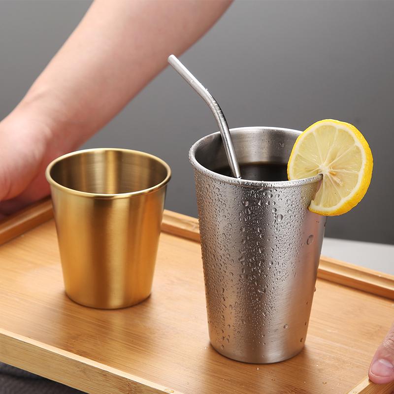 Multi-Purpose Stainless Steel Cup: Household, Outdoor, Tea, Beer, and Mouthwash Cup