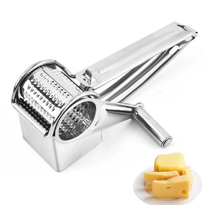 Râpe à Fromage Rotative Acier Inoxydable Coupe-Fromage Manuel Râpe à Beurre Coupe-Légumes Multifonctionnel Gadgets de Cuisine