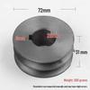 Motor Pulley: Double Groove A Type, 72MM Diameter, 24mm Inner Hole, for Cutting Machine Parts, Set of 400