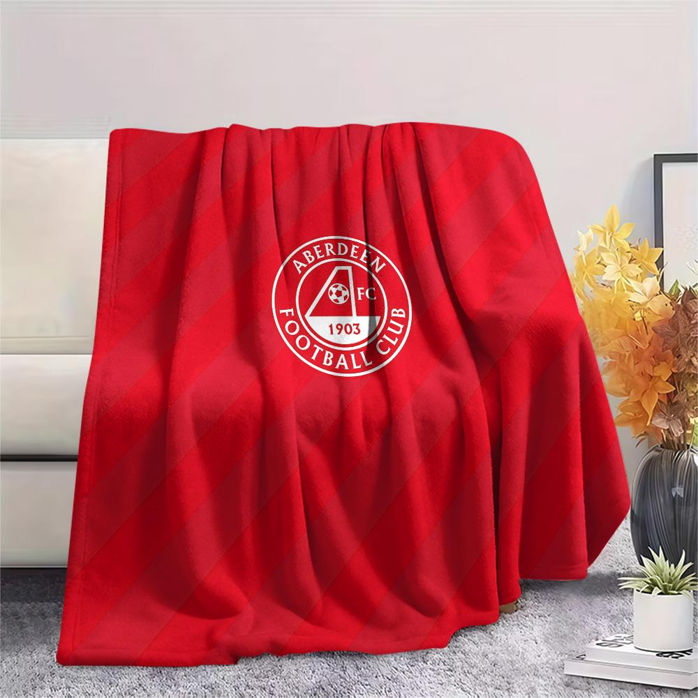 Aberdeen Football Club Flannel Blanket, High quality Comfortable for All Seasons, Home Decor, Warmth and Comfort