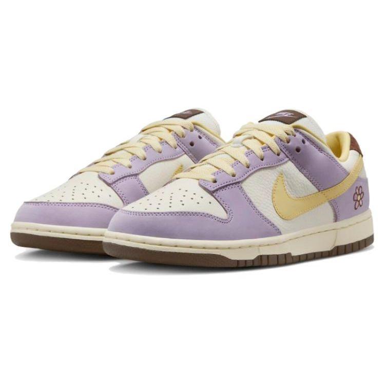 Nike Sneakers Dunk Low Premium Lilac Bloom da Donna Viola Giallo Chiaro Vela FB7910-500
