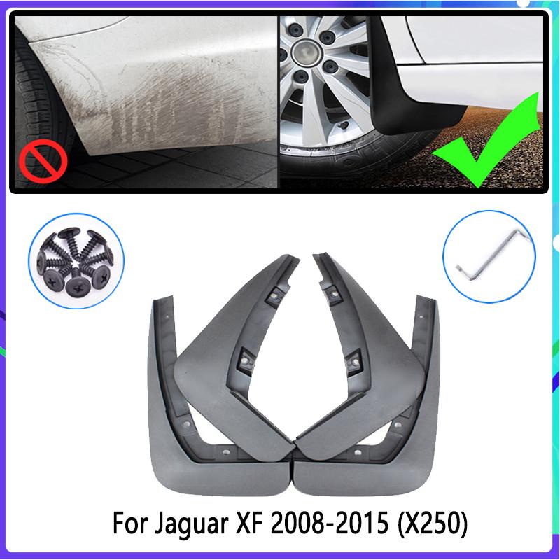 4 PCS Car Mud Flaps  for Jaguar XF X250 2008~2015 Mudguard Splash Guards Fender Mudflaps Auto