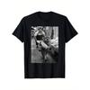 Funny Gangster Black and White Armed Cats Meme Graphic T Shirts Men Women Vintage Fashion Cotton Short Sleeve T-shirt Streetwear