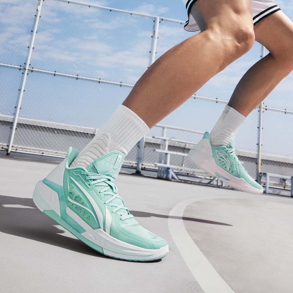 Li Ning Light Speed 3 Basketball Shoes Men's Low Top Island Blue White ABPV005-3