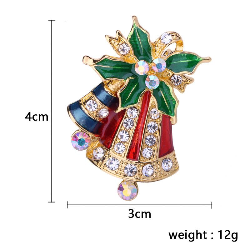 Christmas Brooch Set Santa Snowman Tree Pin Popular In Europe & US | Festive Lapel Pins for Xmas Sweater Decoration Men Women Body Accessories