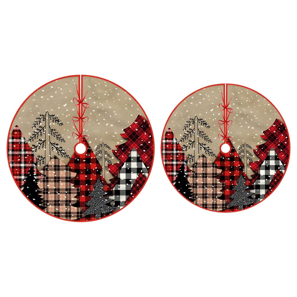 Christmas Tree Skirt Christmas Tree Bottom Decoration Short Furry Tree Skirt Tree Bottom Decoration