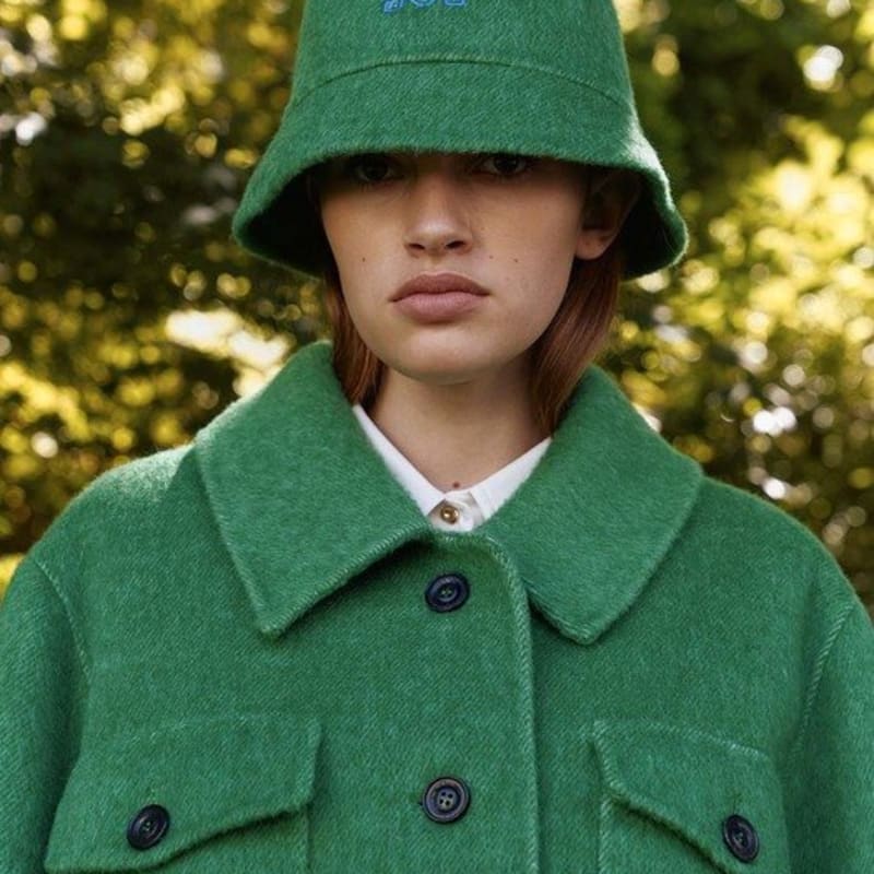 KEUNI PAUL_HANDMADE BUCKET HAT_GREEN