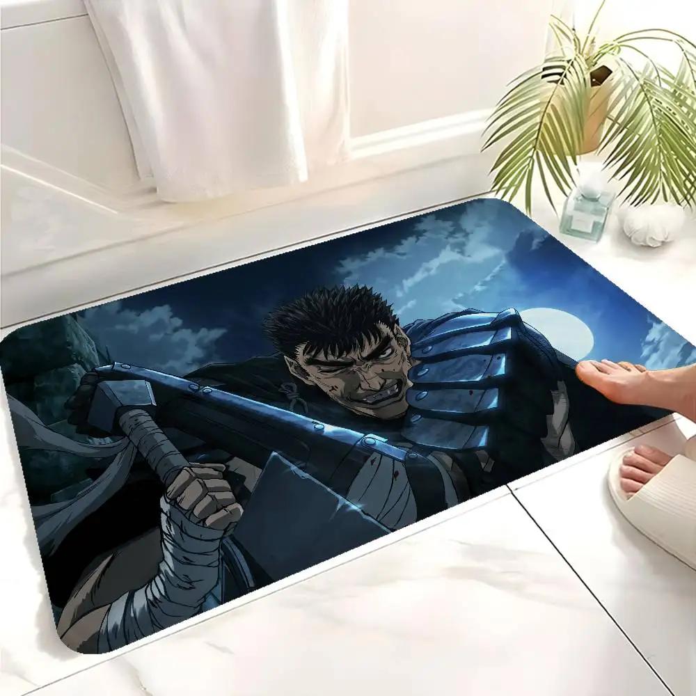 Japanese Comic Berserk Hallway Carpet Non-Slip Laundry Room Mat Laundry Decor Balcony Child Living Room Bedside Area Rugs