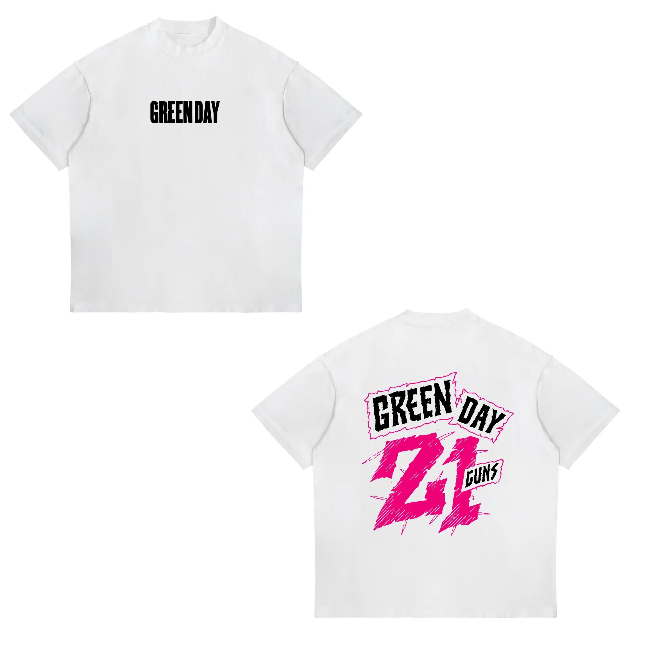 

2026 Green Day American Idiot Hysteria T Shirt Unisexs Rock Music Classic Band Tee Shortsleeved Women Fashion Street Top M