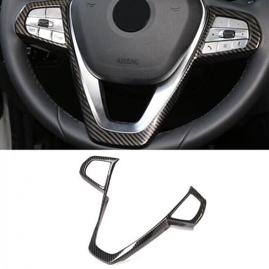 For BMW 7 Series - Carbon Fiber Inner Steering Wheel U-Type Panel Trim