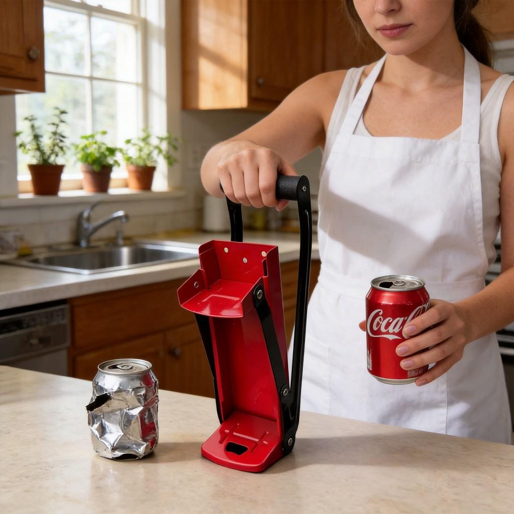 Can Compression Tool Wallmounted Manual Pullstyle Can Opener For Kitchen Use