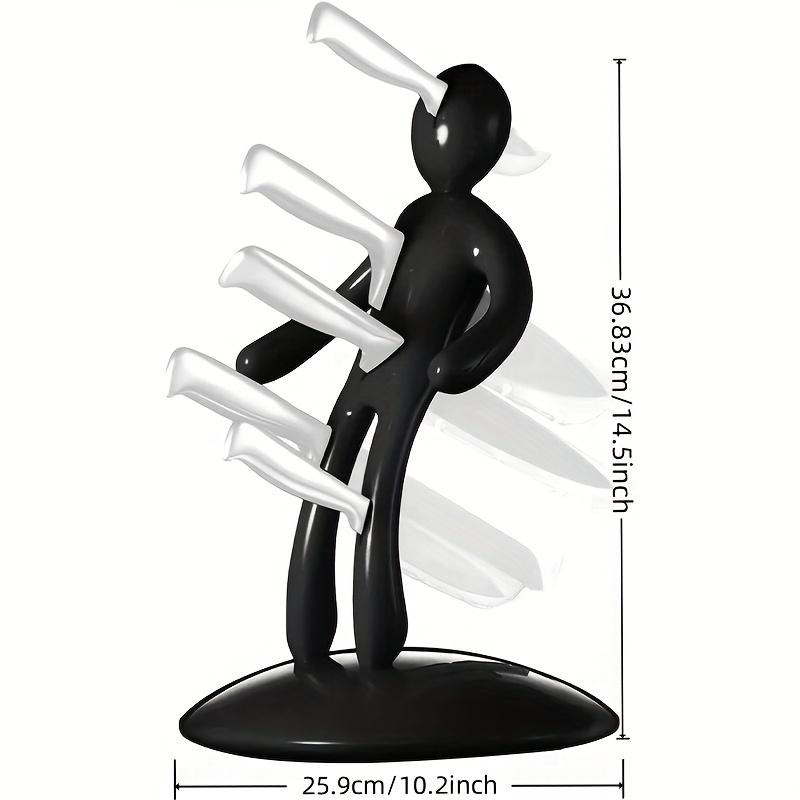 Human-Shaped Knife Holder, Stainless Steel Sheath Novel and Innovative Design, Does Not Include Knives for Storage
