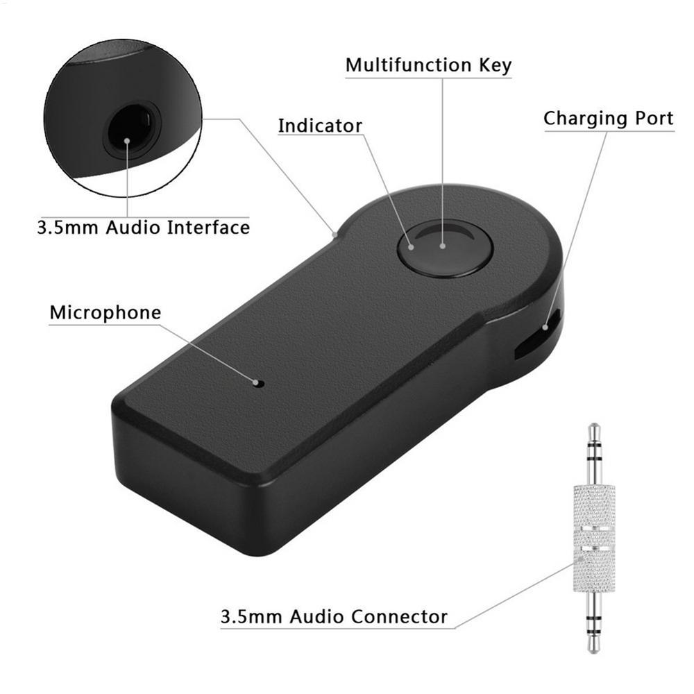 

2 in 1 Wireless Bluetooth5.0 Receiver Transmitter Adapter 3.5mm Jack For Car Music Audio Aux A2dp Headphone Reciever Handsfree