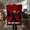 1 Stück Taylor Print Flanelldecke, Hohe Qualität, Für alle Jahreszeiten, Heimdekoration, Wärme und Komfort, Perfekt für Weihnachtsgeschenke