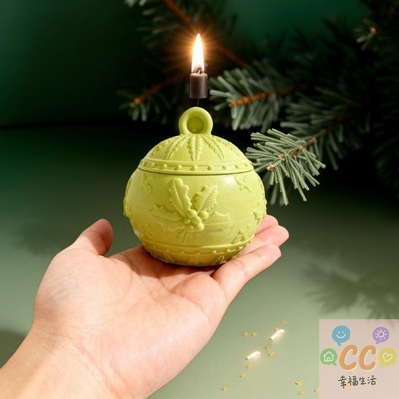 One Piece Xmas Series Hollow House Shaped 6-Cavity Silicone Mold for Resin Casting, Candle Holder
