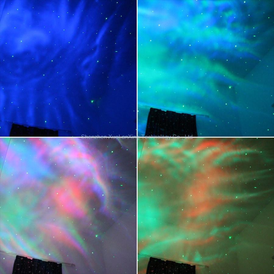 ESHINY Laser Galaxy Starry Stars Sky Projector Light For Kids RGB LED Night USB Nebula Cloud Effect Bedroom B204