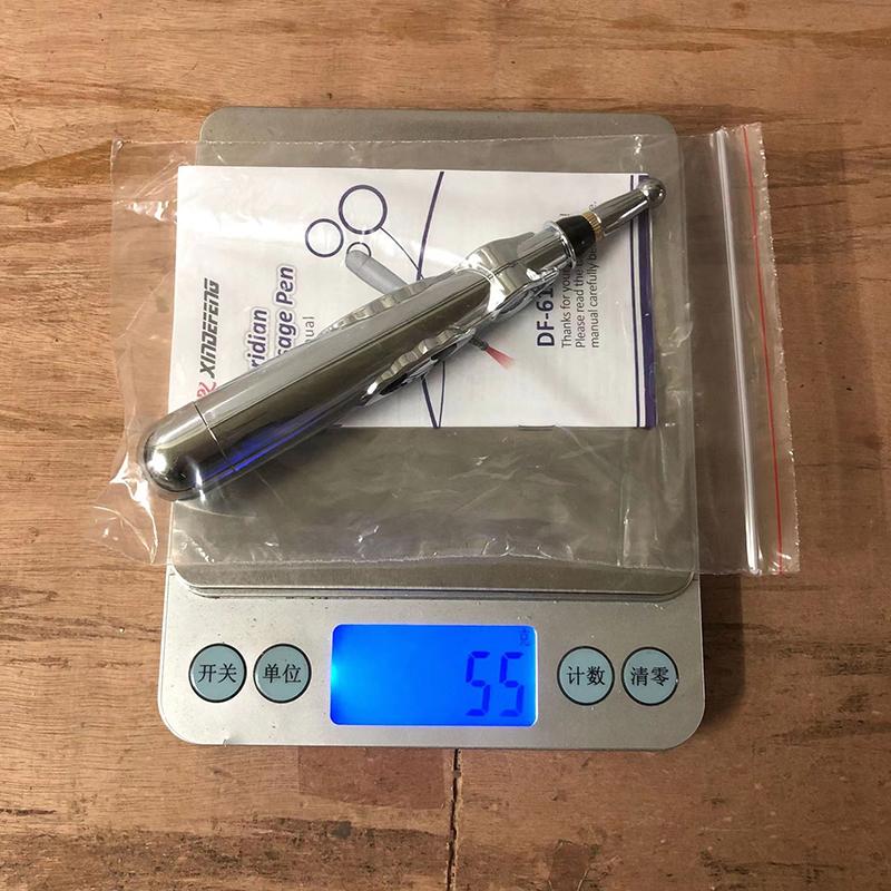 Электрическая массажная ручка, регулируемая, для массажа тела, спины, рук, нажим и расслабление мышц, на батарейках, серебристая