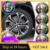 Autocolante Auto Pentru Alfa Romeo 4 Bucăți 56mm Autocolante Jante Auto Capac Central Butuc Emblema Insignă Autocolant Pentru Alfa Romeo Giulietta GT 159 1