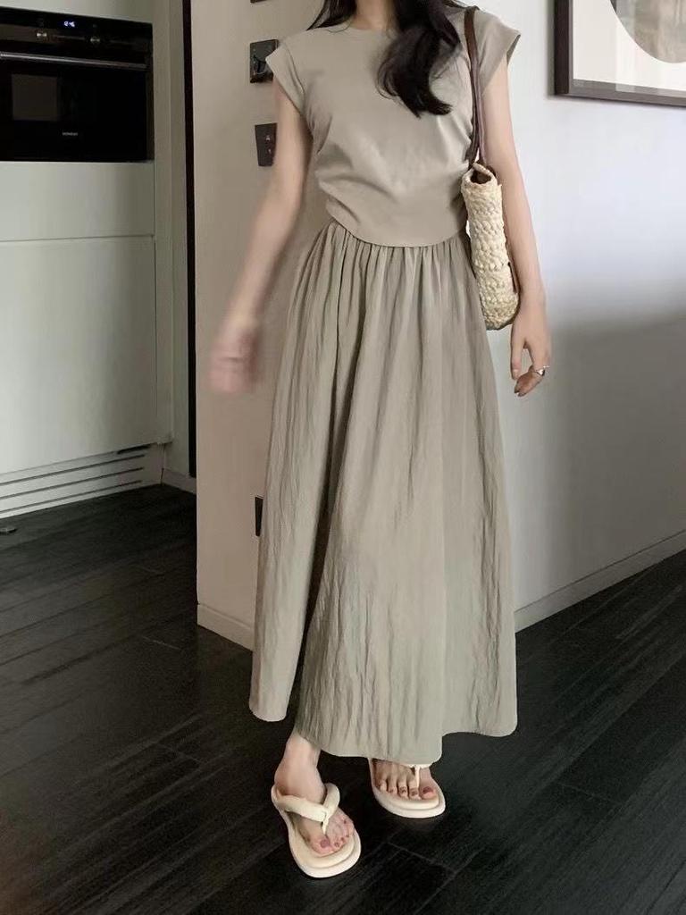 Yamamoto High-Waisted Pleated Long Skirt - Slimming Japanese Casual Summer Style