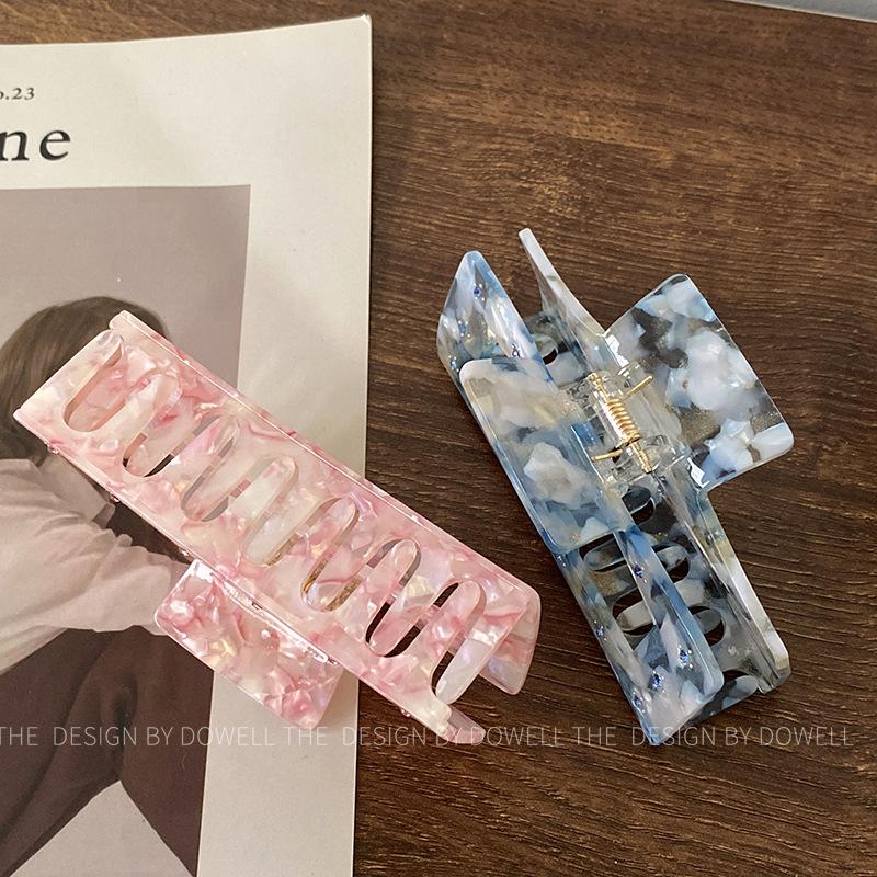 Trendy Acetate Korean Hair Claw With Minimalist Design Perfect For Spring 2023 Fashion