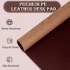 60X30cm table mat non-slip PU leather mouse and keyboard pad waterproof office writing pad coffee brown