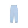 Li Ning X Disney Collaboration Sports Lifestyle Series SS22 Solid Color Tapered Knit Casual Sports Pants Women pants Aurora-Blue AKLSA28-2