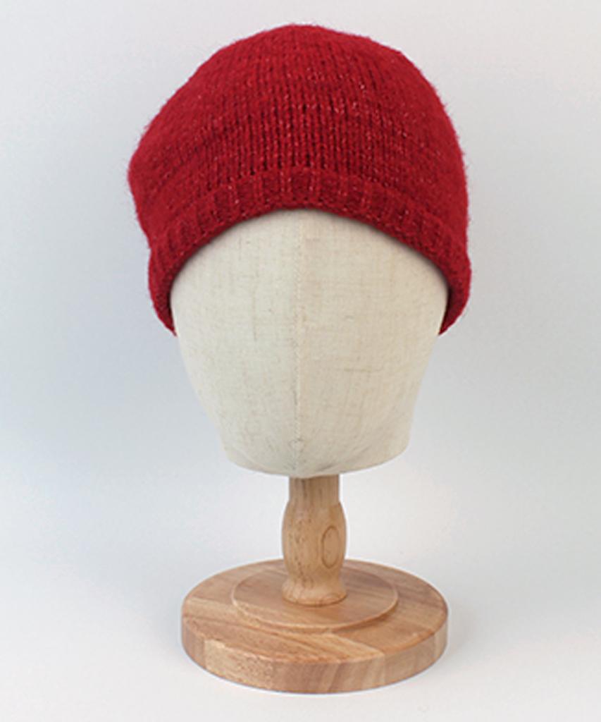 Yunibeosyeolkemiseuteuli Wool Red Knit Beret Wool Beret