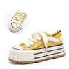 Women Canvas Sneakers 5 CM Platform Outdoor Street Shoes Lace Up Comfortable Sports Shoes High Quality Tenis Sneakers 36-43