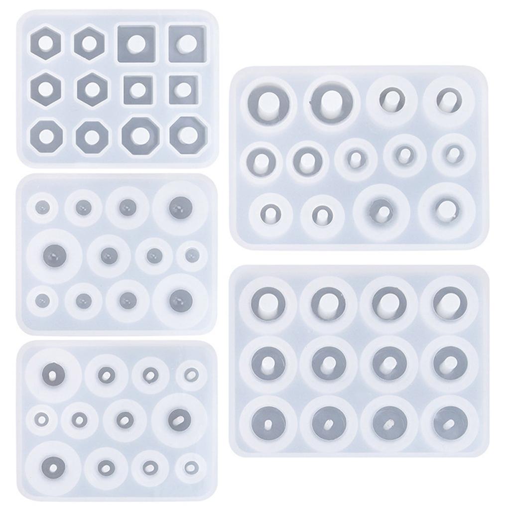 Silicone Molds For Resin Jewelry Making Multi Shape Bead Casting DIY Craft Gems Crystal Accessories Creation Tools