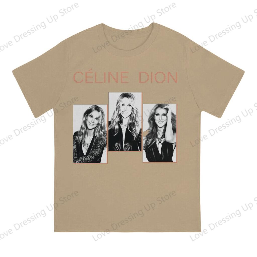 Celine Dion Metal Engraçado Grande Estampado Algodão Unissex Camiseta Manga Curta Camisetas Filme Titanic Tops Hipster