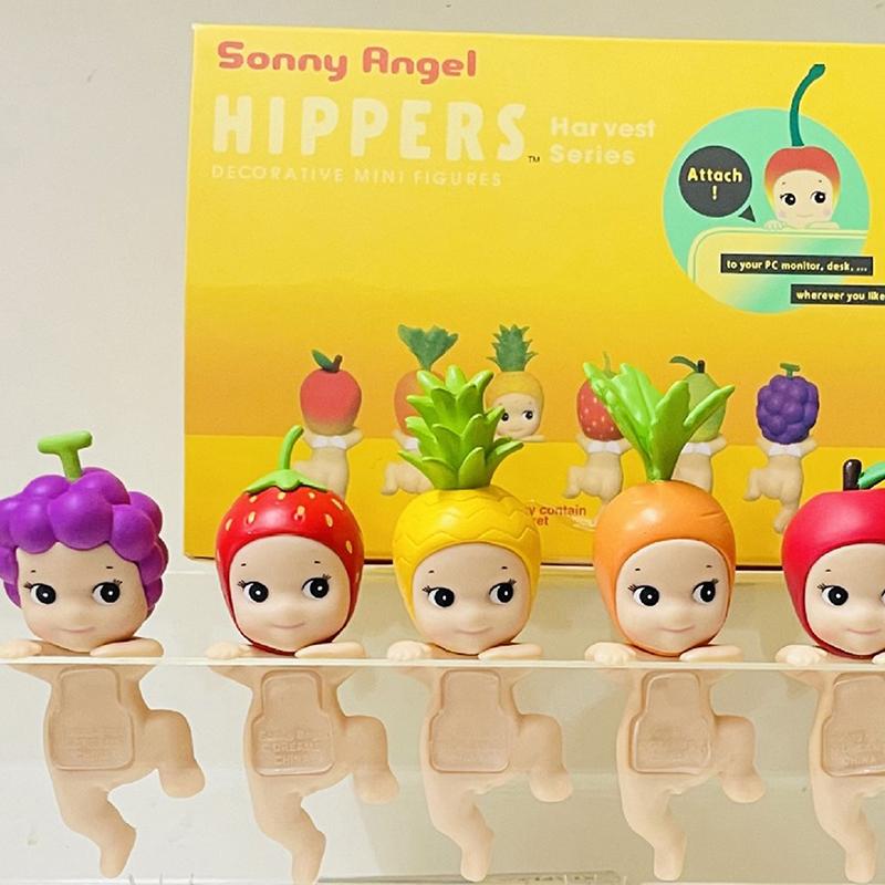 1 szt. Anioł Zwierzę Mini Figurka Owoce Seria Modne Niewidome Pudełko Dom Telefon Komórkowy Komputer Dekoracje Dla Fanów Prezent Urodzinowy